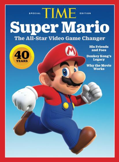Cover of TIME Special Edition featuring Super Mario in a running pose against a blue gradient background. The headline reads Super Mario: The All-Star Video Game Changer, celebrating 40 years of the iconic character. A gold emblem on the left highlights 40 YEARS, while additional text teases topics like His Friends and Foes, Donkey Kong’s Legacy, and Why the Movie Works. The red-bordered magazine cover emphasizes Mario’s lasting impact in gaming history.

Forty years ago, Super Mario jumped out of his debut role—he was the nameless carpenter “Jumpman” in the classic game Donkey Kong—and into a realm of his own with the 1985 release of Super Mario Bros. Video games have never been the same. 


In this spectacular new special edition, TIME follows Mario’s journey, featuring interviews with creator Shigeru Miyamoto, inside details of Mario's development and insights from video game experts. Mario's indisputable greatness and how he has inspired some of the most popular modern games is all laid bare. Plus: Film industry experts reveal why 2023’s The Super Mario Bros. Movie was such a success. Please note that this product is an authorized edition published by the Dotdash Meredith Corporation and sold by Amazon. This edition is printed using a high quality matte interior paper and printed on demand for immediate fulfillment.
