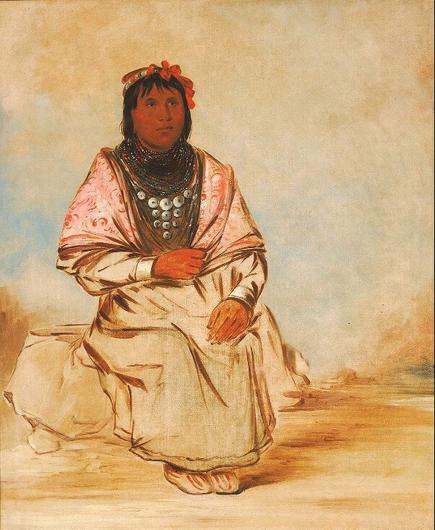 Painting : A Seminole Woman, by George Catlin