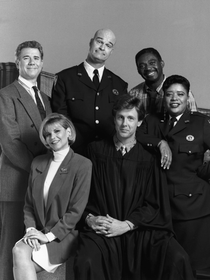 The cast of night court are seen from season three.