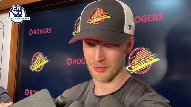 Canucks' Elias Pettersson talks struggles and takes accountability