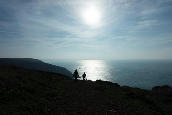 contre jour sur la mer