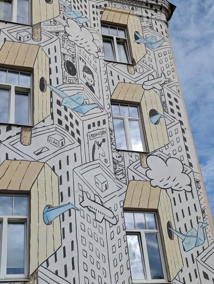 "Freedom" by Millo in Vilnius, Lithuania