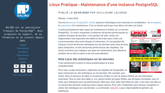 capture de l'article