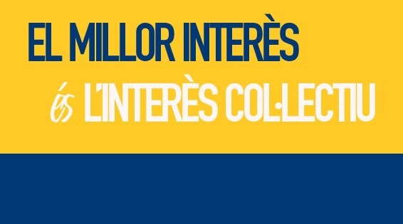 Bànner de Fiare Banca Etica amb el lema "El millor interès és el col·lectiu".