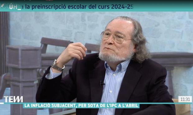 Santiago Niño Becerra este martes en Tv3. (TV3)
