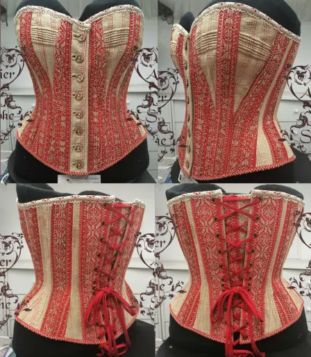 Corset cordé Atelier Sylphe. Pour le rôle de Isobel Fairfax (Astrid Roos) Série TV Winter Palace