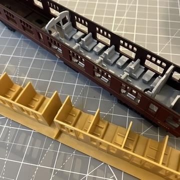 3D printed replacement coach interior