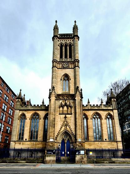 A Georgian era Gothic revival style church in Glasgow.