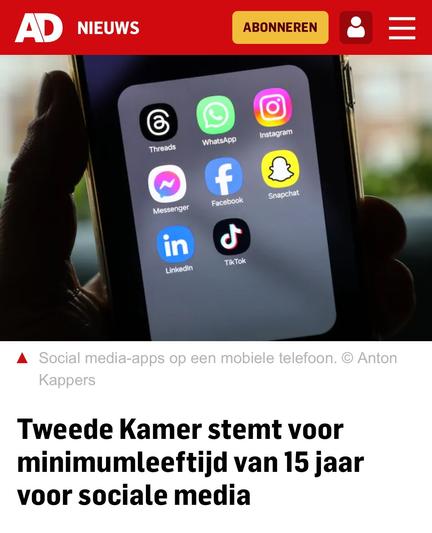 Mobiele telefoon met applicaties zoals Instagram