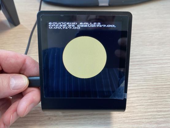 An antialiased circle on the Presto screen