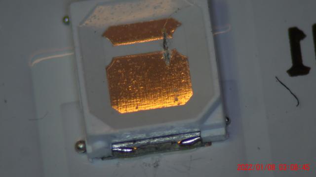led package with just a bondwire in it