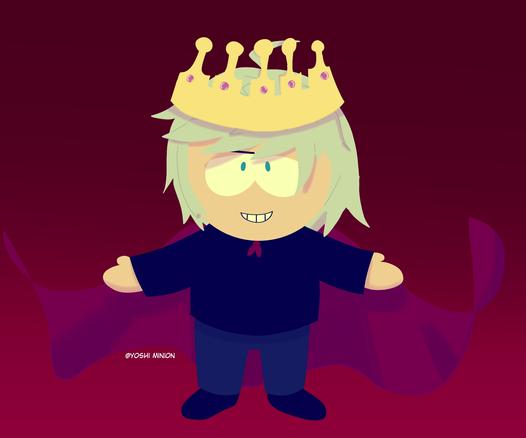 Lineless art of New Kid from South Park.