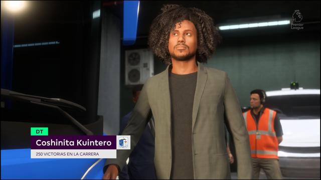 Coshinita Kuintero. Dt de Barrowcelona saliendo del bus para afrontar una nueva jornada en la Premier League. Fifa 22
