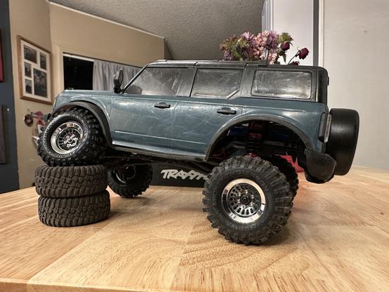 RC truck showing some articulation