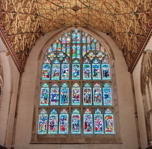 window of the chapter house at Canterbury Cathedral