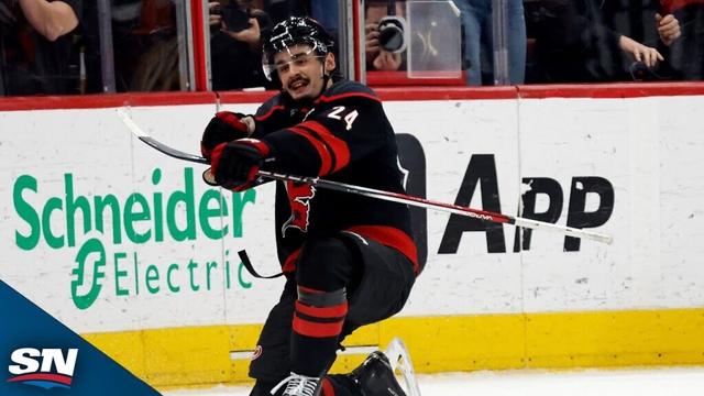 Hurricanes’ Jarvis Calls Game With 19 Seconds Remaining Against Bruins