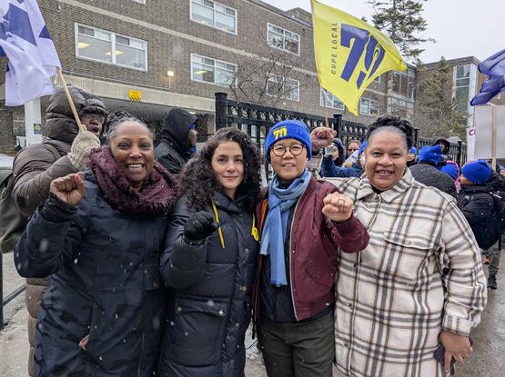 Joining solidarity demonstration