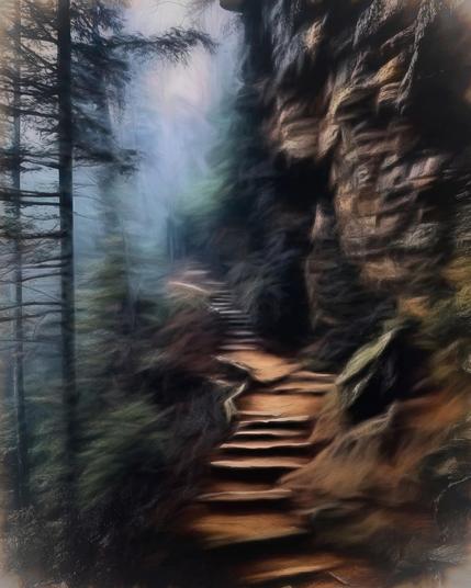 A Dreamscpae creation in the Digital Darkroom to give an intense mood nad old world feel.