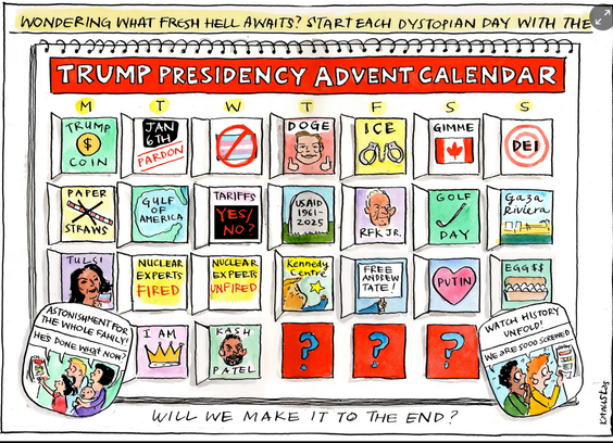 Wondering what fresh hell awaits? Start each dystopian day with the Trump Presidency Advent Calendar