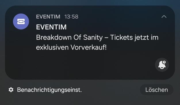 Breakdown of Sanity - Tickets jetzt im exklusiven Vorverkauf.