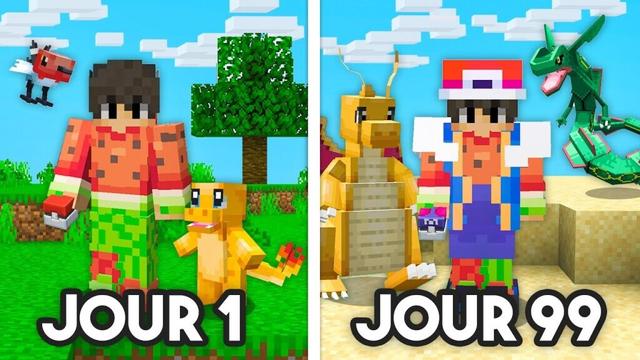 J'ai fini Minecraft avec des Pokémons.. (impossible)