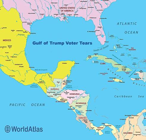 A map of the Gulf of Trump Voter Tears