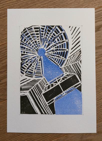 linocut print