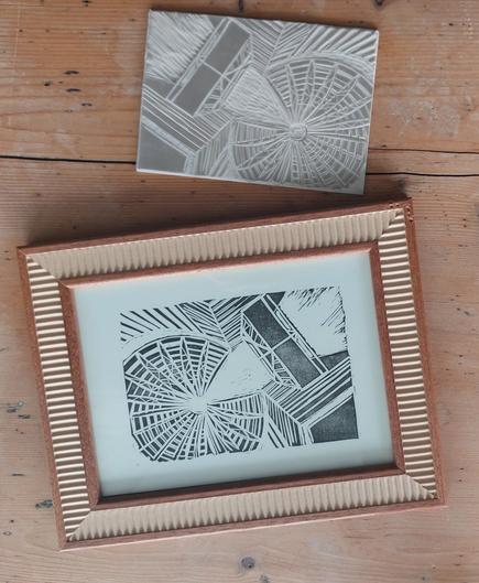 linocut print