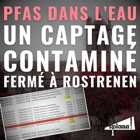 PFAS dans l'eau : un captage contaminé fermé à Rostrenen