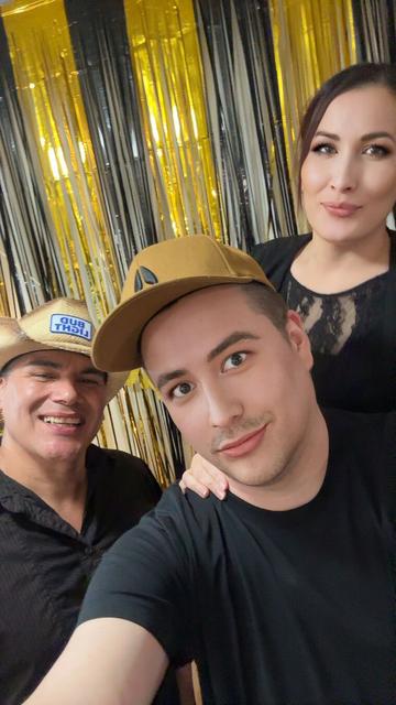 Me and friends celebrating our kickstarter