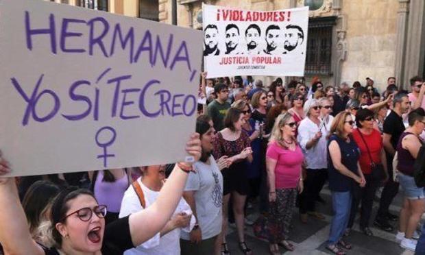 Manifestación en protesta por la sentencia de los miembros de la Manada. EFE/Archivo (Agencia EFE)