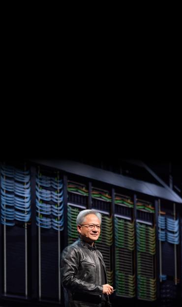 NVIDIA's Jensen Huang giving a keynote speech