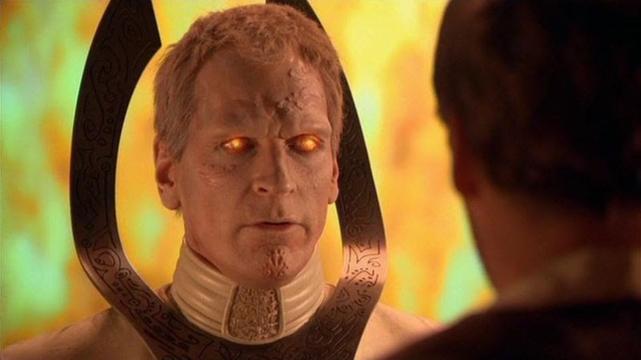 Image from Stargate SG-1, where Daniel is discussing Freedom of Conscience with a Prior.