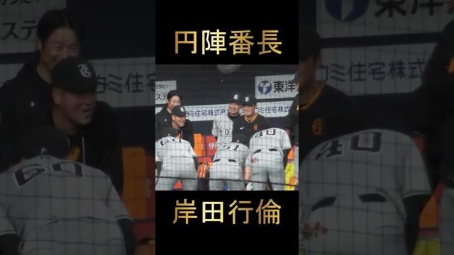 【円陣番長】岸田行倫の円陣！坂本勇人も苦笑い？！ #坂本勇人 #岸田行倫 #ジャイアンツ