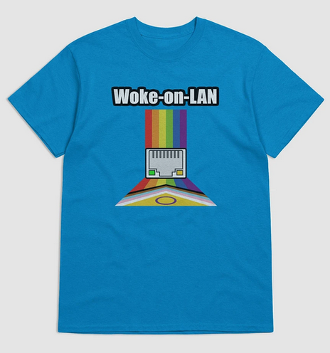 My t-shirt design for Woke on LAN