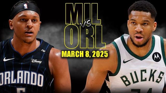 Milwaukee Bucks vs Orlando Magic Full Game Highlights - March 8, 2025 | NBA Regular Season