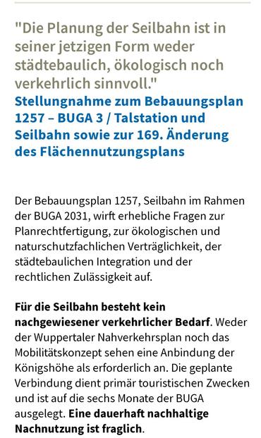 NABU Wuppertal Screenshot Homepage