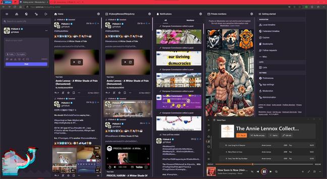 #PSiReN.eu #AdvancedWebInterface v4.3.4+glitch with/without #CollapsedToots, which are #StillQuiteCool... Whether you #LikeIT... #OrNot...