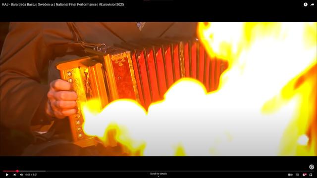 An #Accordion in #Flames...