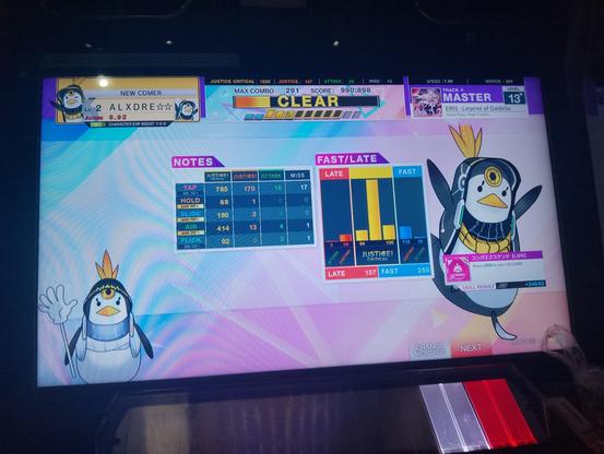 ERIS -Legend of Gaidelia- / Grand Thaw / Rigel Theatre
MASTER Lv.13+
Score: 990,898 (187/25/19)