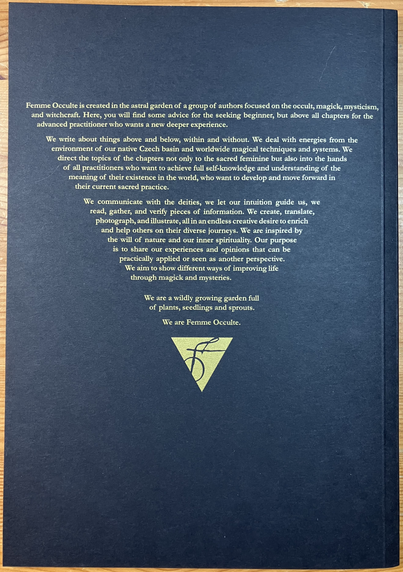 Hermetic Library Zine Accession Femme Occulte Autumn 2024 Back