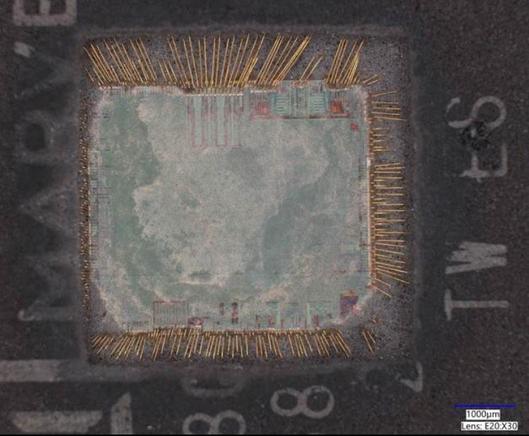 Decapped chip