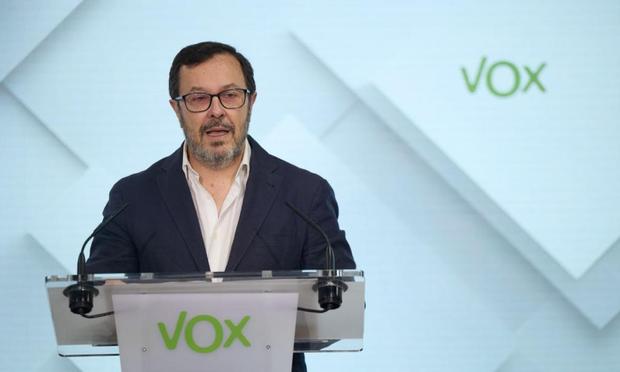 El portavoz nacional de Vox, José Antonio Fúster, en una imagen de archivo. (Jesús Hellín/Europa Press via Getty Images)