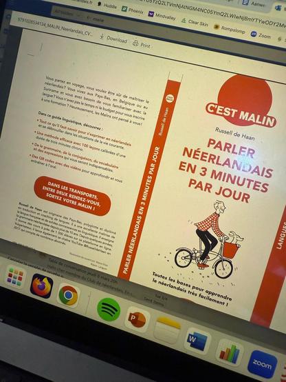 couverture de Parler néerlandais en 3 minutes par jour aux éditions Leduc, collection C'est Malin par Russell de Haan, méthode d'initiation