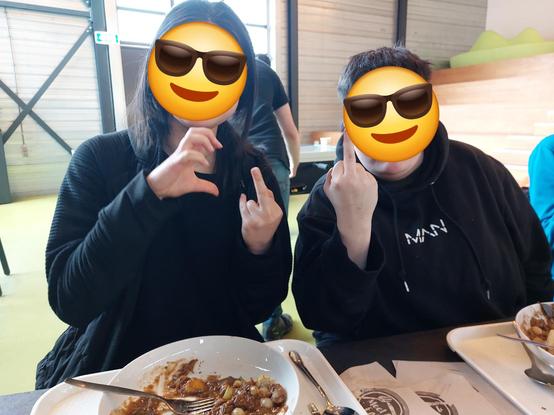 Two Muppets making obscene gestures after having messed with my phone