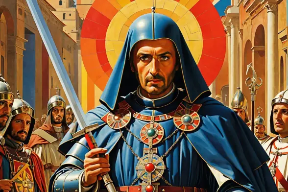 Prompt:  Italian fantasy movie, Umberto Lenzi, adventurers, ancient papal document, power, religion, heinous acts, dark themes, cult status, exploitation films, cinema studies, film buffs, cult classics, history, storyline, social issues, technology, advancements, bots, human enhancement, exploration, diverse topics, practical applications. ,  HD, sharp focus, stunningly beautiful, hyper-detailed, Suprematism, abstract, limited color palette, geometric forms, Suprematism

Negative prompt: (worst quality, low quality, normal quality, lowres, low details, oversaturated, undersaturated, overexposed, underexposed, grayscale, bw, bad photo, bad photography, bad art:1.4), (watermark, signature, text font, username, error, logo, words, letters, digits, autograph, trademark, name:1.2), verybadimagenegative, bad_prompt_version2-neg, easynegative, FastNegativeV2, ugly, deformed, noisy, blurry, low contrast, realistic, extra eyes, bad eyes, ugly eyes, imperfect eyes, deformed pupils, deformed iris, cross-eyed, poorly drawn face, bad face, fused face, ugly face, worst face, unrealistic skin texture, out of frame, poorly drawn hands, cloned face, double face, blurry, bad quality

Text model: neural-chat

Image model: WildCardXXLAnimation