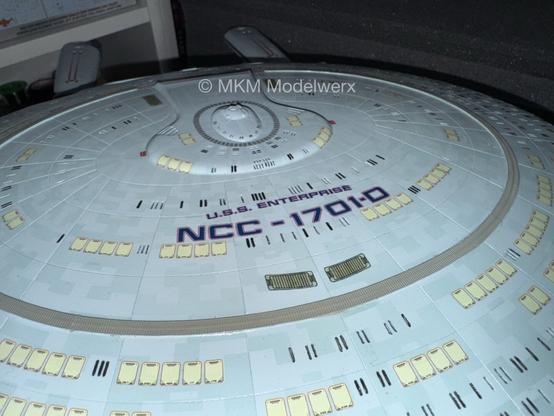 Top of the model showing the name Enterprise