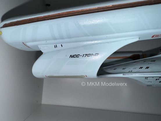Nacelle pylon with the NCC-1701-D registry