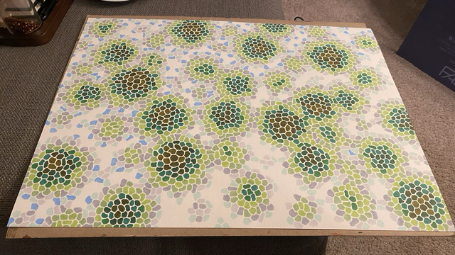 Same drawing as in parent post but with more shades of green and now light blue, almost filling out the entire canvas