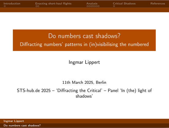 Screenshot of the first slide of my talk, see post for details